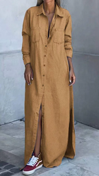 Delana - Casual Button Down Dress